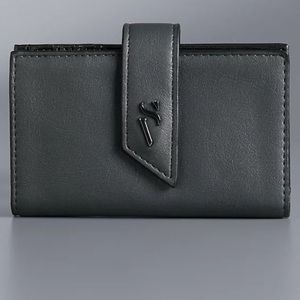 NWT | Simply Vera Vera Wang Nova RFID-Blocking Card Case Wallet | Pearlized Gray
